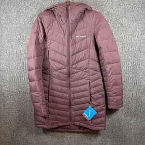 Columbia Women's Sz XS Joy Peak II Mid Jacket Maroon Omni Heat NWT $180 MSRP